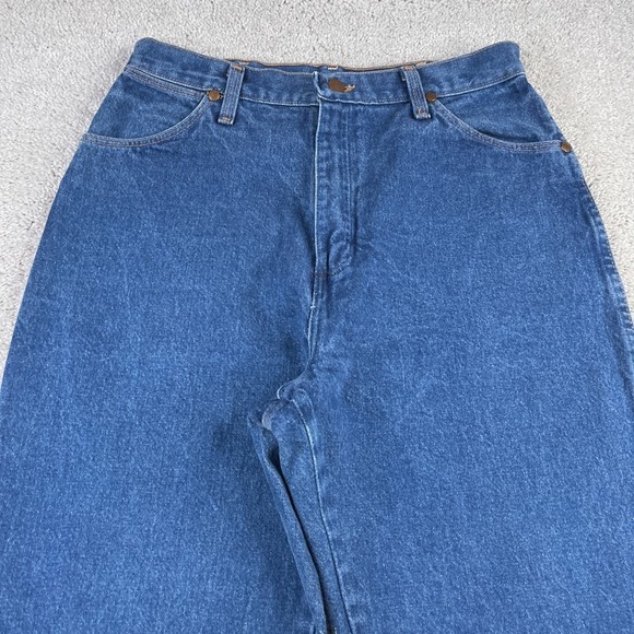 Vintage Wrangler Jeans Womens 14 Blue Cowboy Cut USA American Denim 13MWZMR‎ - Picture 2 of 10